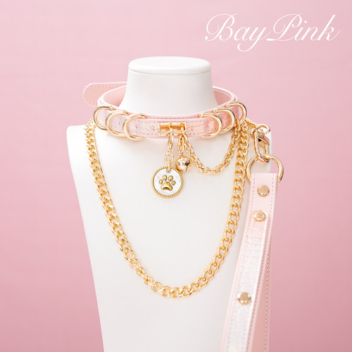 【BAY高端定制】蛇纹牛皮项圈贝母puppy女颈带K9脖圈定制choker