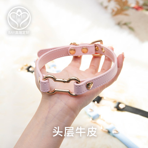 蛇纹皮choker项圈哥特男女同款