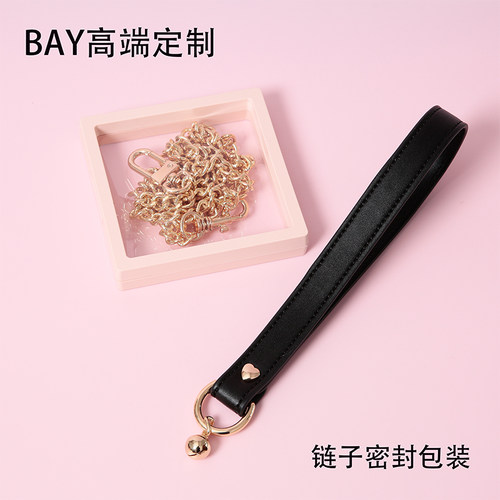 【Bay高端定制】 puppy真皮男女项圈颈圈颈带choker配套牵引绳m