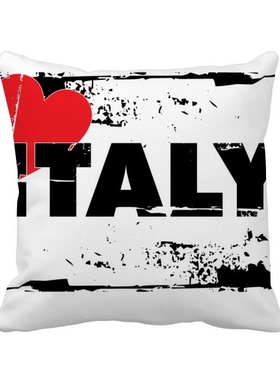 爱心艺术字插画方形抱枕靠枕沙发靠垫双面含芯礼物学校幼儿园装饰