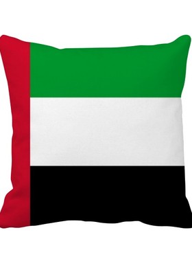 国旗亚洲洲国家方形抱枕靠枕沙发靠垫双面含芯礼物学校幼儿园装饰
