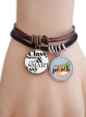 水果桃子饰品幼儿园手链