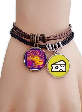 手绘墨西哥饰品幼儿园狮子座