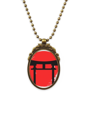 抽象日本椭圆形古铜色欧式吊坠