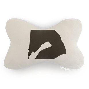 功夫中国少林棍武术文化汽车头枕颈枕座椅枕头学校幼儿园装饰