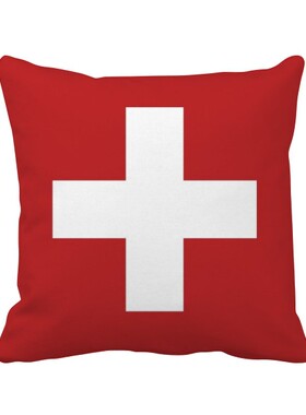 家象征符号图案方形抱枕靠枕沙发靠垫双面含芯礼物学校幼儿园装饰