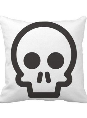 髅网上聊天表情方形抱枕靠枕沙发靠垫双面含芯礼物学校幼儿园装饰