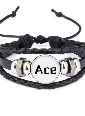 ace皮革礼品编制手链