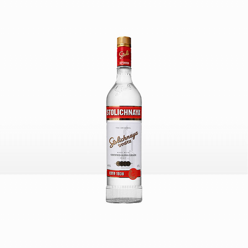 苏连红伏特加苏联红牌伏特加系列stolichnaya vodka鸡尾酒基酒