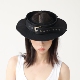 设计师款 YEZI 优雅空顶礼帽女个性 秀场高级感平檐帽子时尚 法式