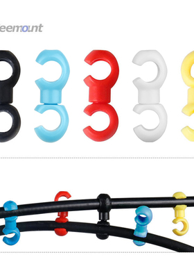 山地公路自行车刹车变速线油管保护理线S扣C型收纳过线塑料集线器