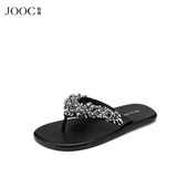 新款 气质外穿凉拖鞋 时尚 JOOC玖诗平底人字拖女2026夏季 百搭沙滩鞋