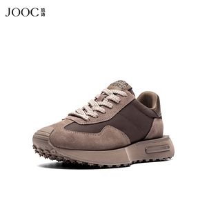 JOOC玖诗美拉德运动休闲鞋女春夏新款复古拼色百搭跑步阿甘鞋