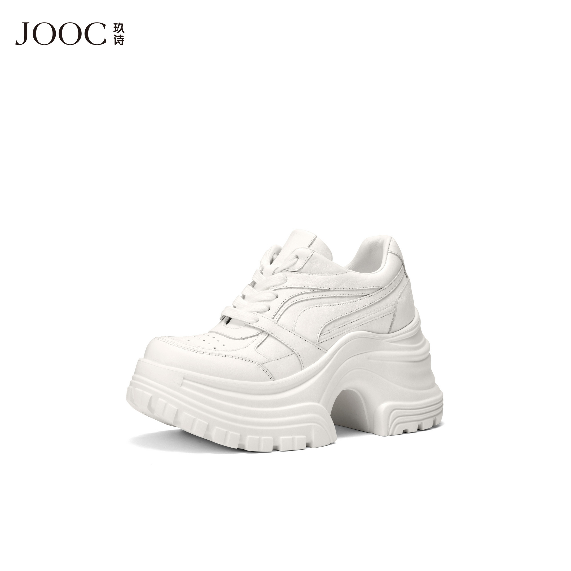 【美高漫画】JOOC玖诗运动休闲老爹鞋2026春季新款厚底增高小白鞋,女鞋,时尚休闲鞋,淘宝优惠券,粉丝福利购,淘宝优惠卷