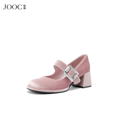 JOOC玖诗新款甜美水钻浅口单鞋