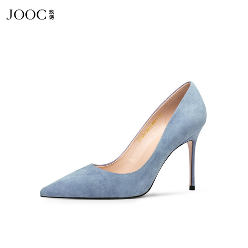 JOOC春季新款尖头高跟鞋职业