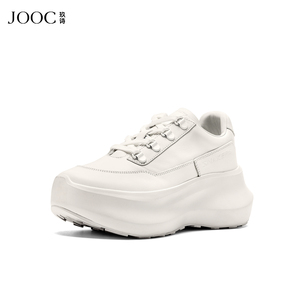 JOOC玖诗厚底休闲鞋鞋女2026春夏新款百搭增高小白鞋舒适运动女鞋