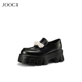 粗跟单鞋 小皮鞋 2025秋冬新款 时尚 温柔力量 JOOC玖诗珍珠乐福鞋