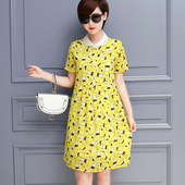 爆款 孕妇夏季 裙子高端大气大码 衣服女2026新款 女装 雪纺碎花连衣裙