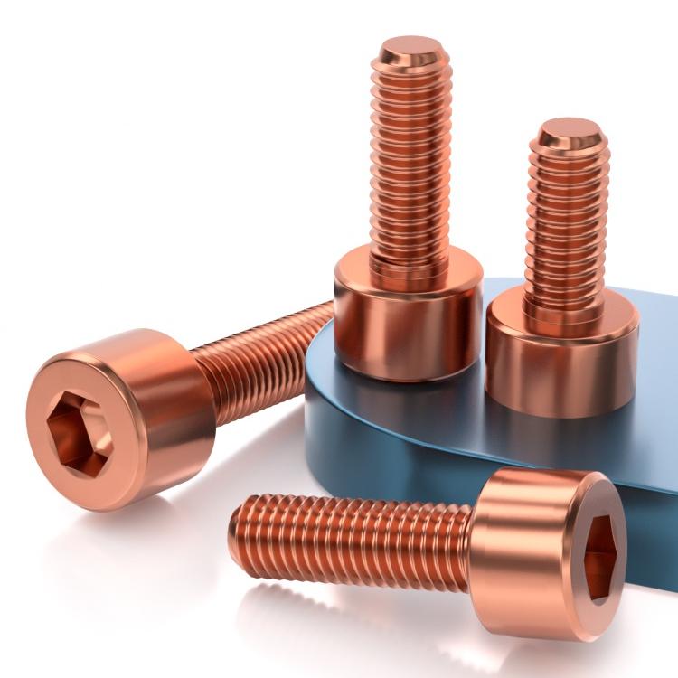 强达传电红铜内六角螺丝
