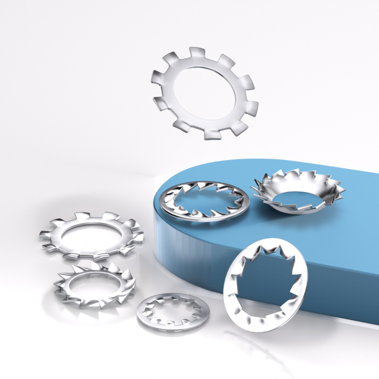 304不锈钢内外锯齿锁紧垫片