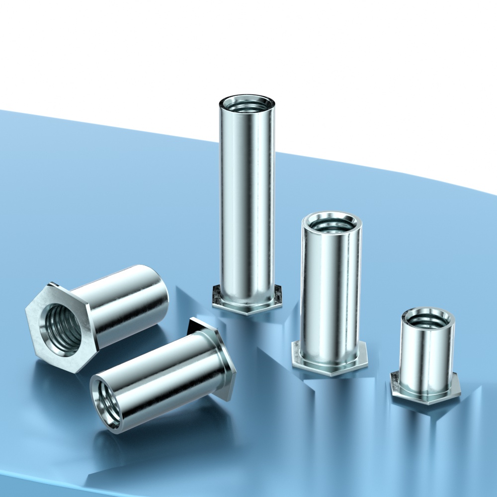 碳钢通孔压铆螺柱螺母柱