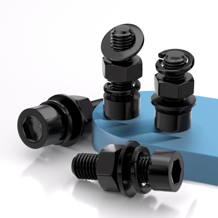 滚花内六角螺栓螺母平弹垫套装