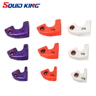 木虾配重铅头套10克15克20克带夜光鱿鱼钩配重套
