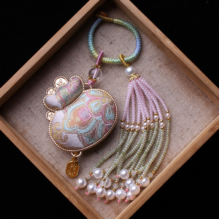 福袋钱袋非遗宋锦挂件流苏穗子包挂装饰汉服旗袍挂饰车挂钥匙扣坠