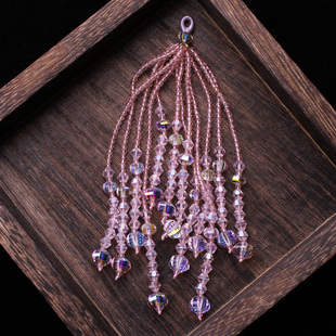 高档精品粉色流苏穗子配饰配件包挂旗袍汉服挂件DIY水钻闪亮挂饰