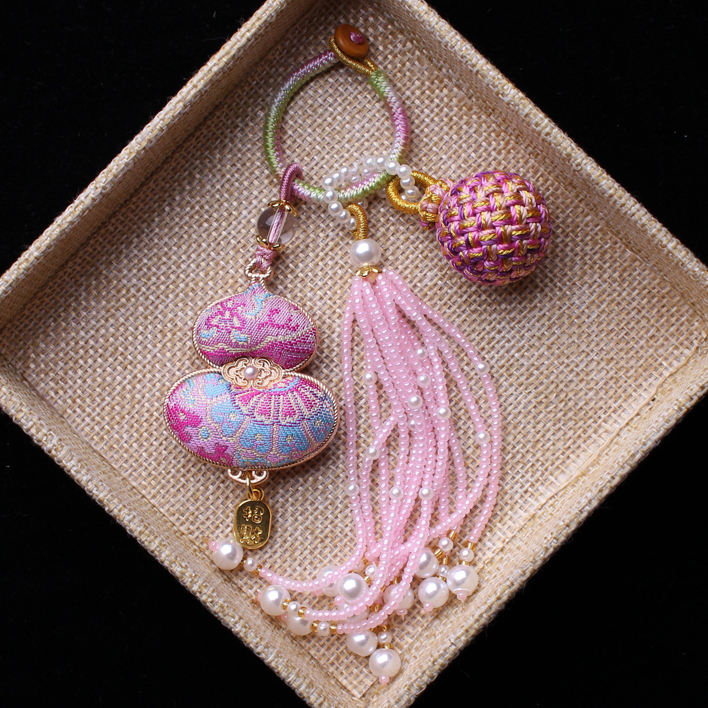 非遗宋锦双面葫芦包包挂件流苏穗子编织有球必应绣球旗袍汉服挂饰,饰品/流行首饰/时尚饰品新,压襟挂件,淘宝优惠券,粉丝福利购,淘宝优惠卷