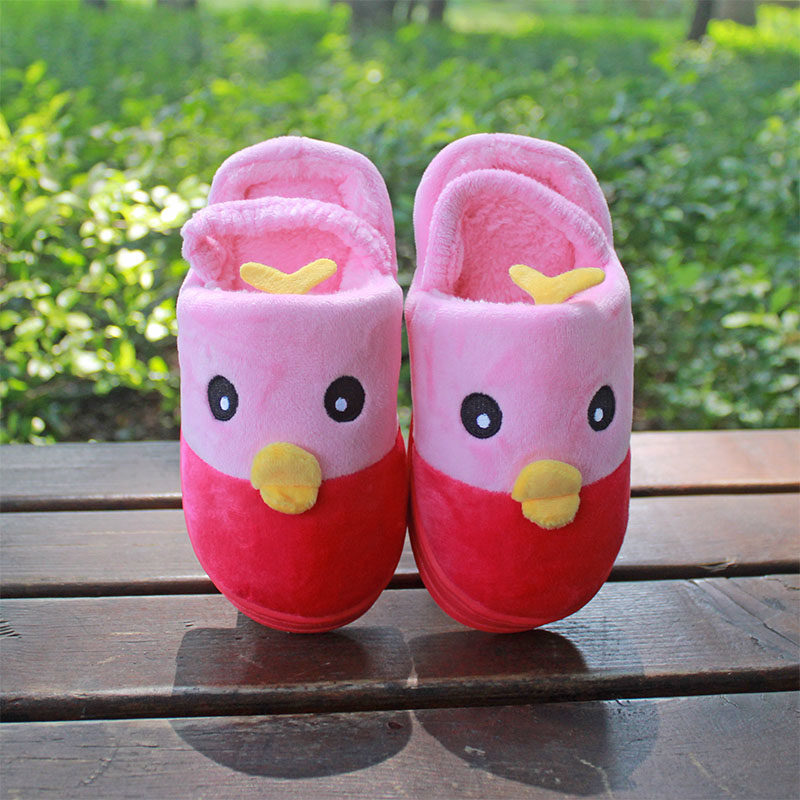 Pantoufles enfants en suède pour hiver - semelle caoutchouc - Ref 1006045 Image 5