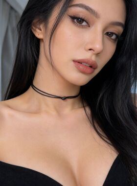 辣妹百搭双层蜡绳结钛钢项链女不掉色choker皮质素圈颈链纯欲项圈