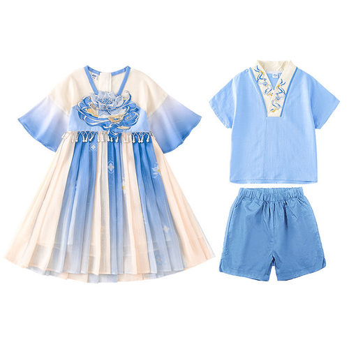 校服园服演出服&B2301唐装国风国潮幼儿园中大童全码汉服