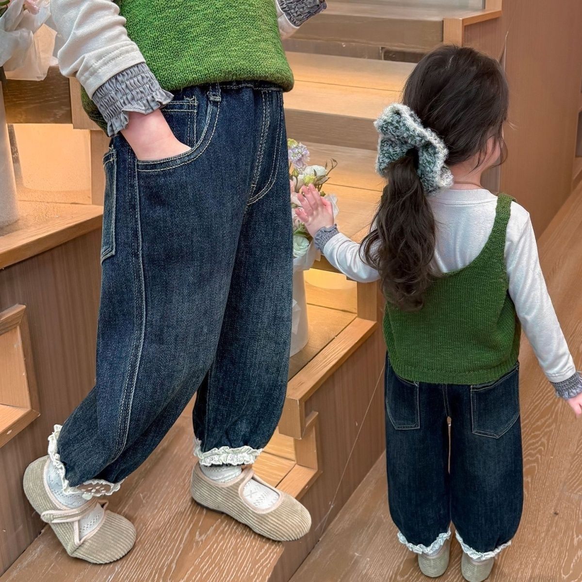 女童牛仔裤2025新款秋季女宝宝牛仔裤小童洋气百搭裤子儿童春秋裤,童装/婴儿装/亲子装,儿童牛仔裤,淘宝优惠券,粉丝福利购,淘宝优惠卷