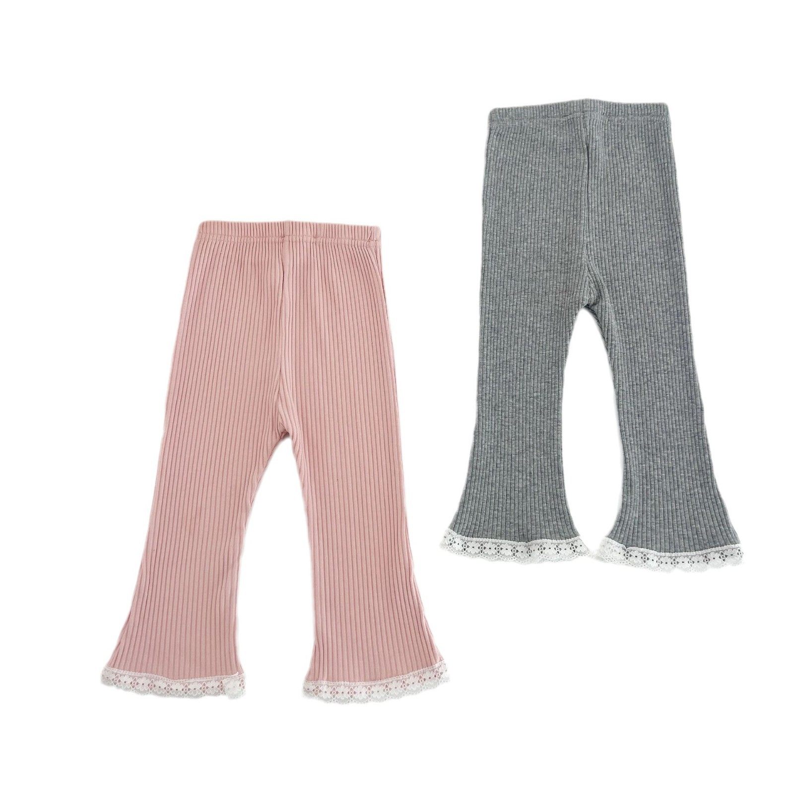 韩版春秋中小童花边裤脚纯色坑条喇叭裤甜美女宝宝简约外出打底裤,童装/婴儿装/亲子装,打底裤,淘宝优惠券,粉丝福利购,淘宝优惠卷