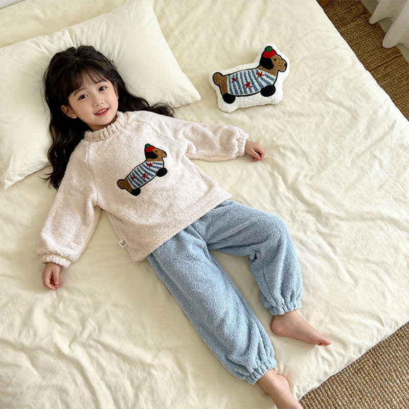 童装睡衣2025新秋冬儿童加厚保暖休闲碎花家居服套装中大童羊棉绒,童装/婴儿装/亲子装,家居服套装,淘宝优惠券,粉丝福利购,淘宝优惠卷