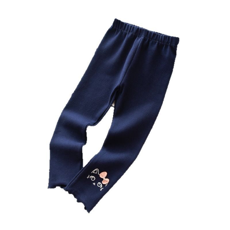 秋季外穿女孩打底裤猫咪蝴蝶结可爱木耳边裤脚纯棉品质女童长裤,童装/婴儿装/亲子装,打底裤,淘宝优惠券,粉丝福利购,淘宝优惠卷