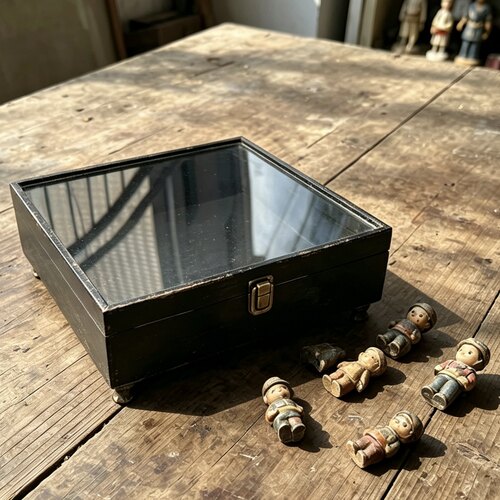 中古大漆实木收纳盒高档木质手表盒家用腕表收藏整理陈列展示道具