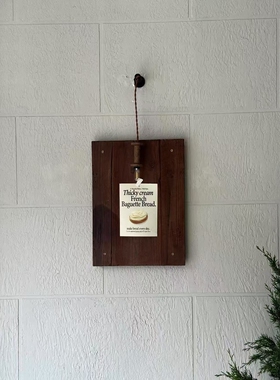 中古侘寂风复古民宿装饰氛围客厅卧室复古做旧木壁灯装饰店招牌灯