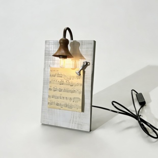 中古侘寂风复古民宿装饰氛围客厅卧室复古做旧木壁灯桌面玄关台灯