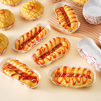 耐高温船型面包托菠萝包纸托