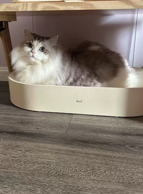 duit椭圆猫抓板 猫窝 线锯bb楞 胖猫肥猫可用 63*35*10cm 无logo