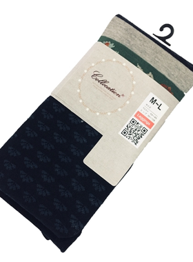 Collocation秋冬日系棉质小清新田园复古连裤袜 打底袜女