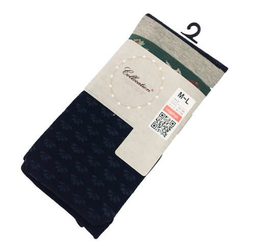 Collocation秋冬日系棉质小清新田园复古连裤袜 打底袜女