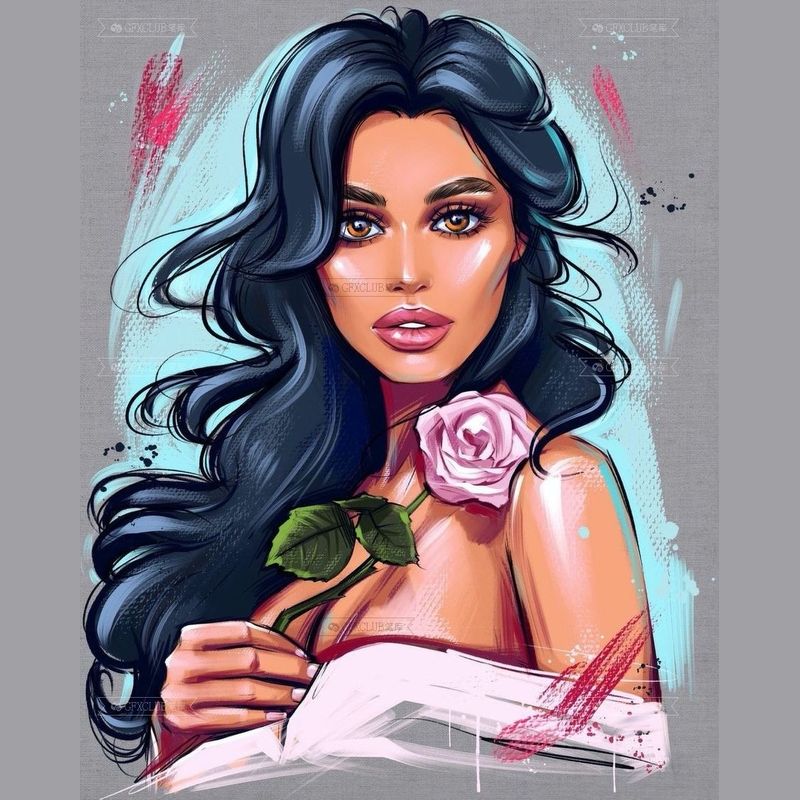 Procreate油画厚涂24款插画创作iPad绘画工具画师必备资源笔刷包图片