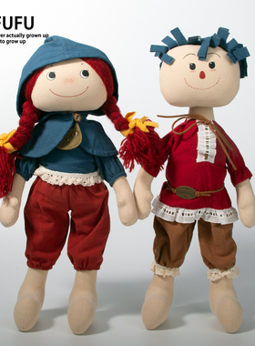 NAFUFU布艺手工摆件欧式中古风
