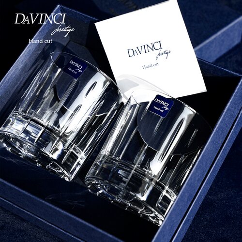 davinci进口威士忌酒杯洋酒杯手工水晶玻璃杯礼盒套装家用杯高级