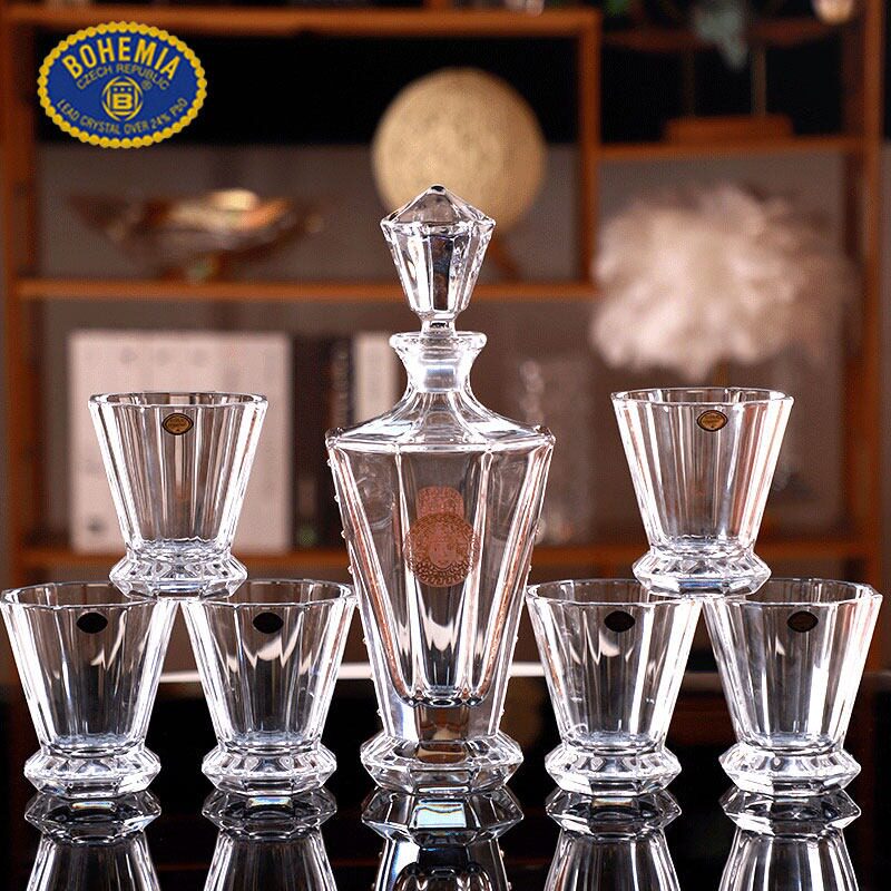 捷克进口波西米亚BOHEMIA水晶玻璃洋酒杯威士忌烈酒杯醒酒器套装
