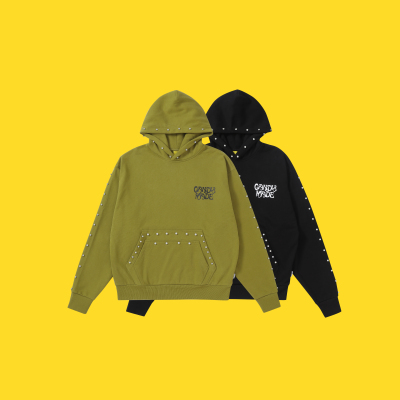 CANDYMADE秋季闪耀系列丝网印印花宽松双插袋连帽卫衣